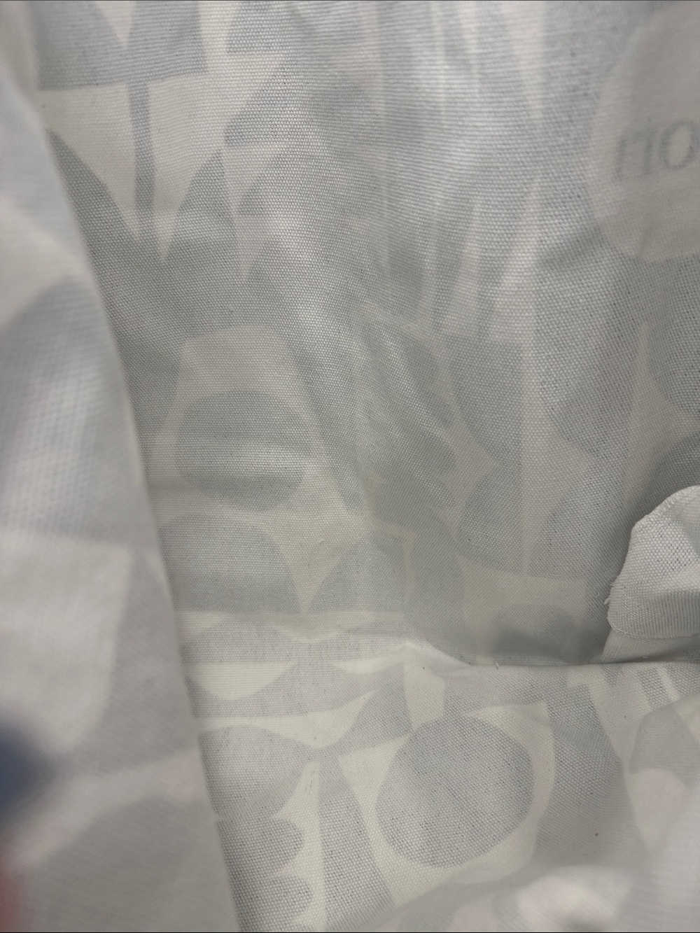 Vuori Black & White Abstract Canvas Tote - Picture 3 of 5